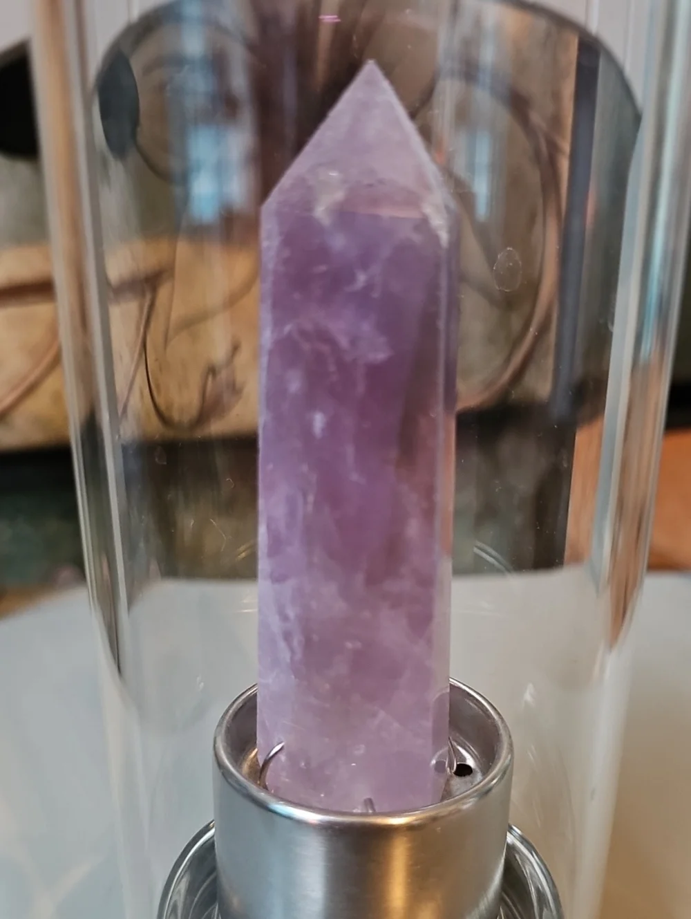 Amethyst Crystal Water Bottle